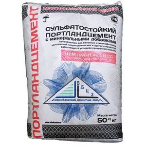 Цемент "Монолитцемент" сульфатостойкий портландцемент со шлаком ЦЕМ II\A -Ш 42,5Н (50кг)